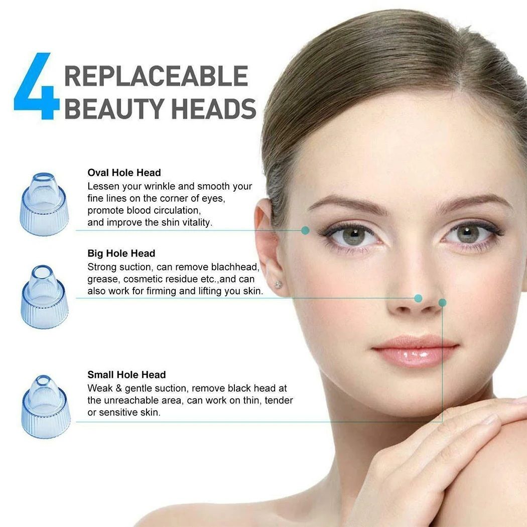 4-in-1 Cell Operated Blackhead Removal Machine Derma Suction