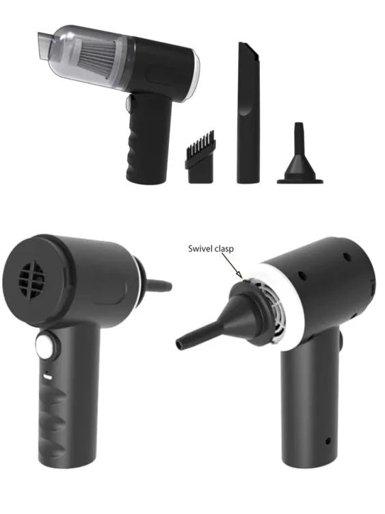 3-in-1 Portable Car Vacuum Cleaner – Powerful & Compact