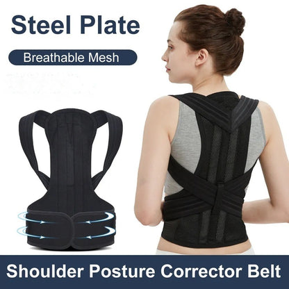 Adjustable Magnetic Posture Corrector – Lumbar Support & Back Brace